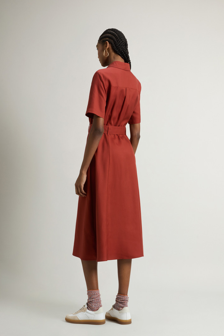 Long Tencel Dress Red photo 3 | Woolrich