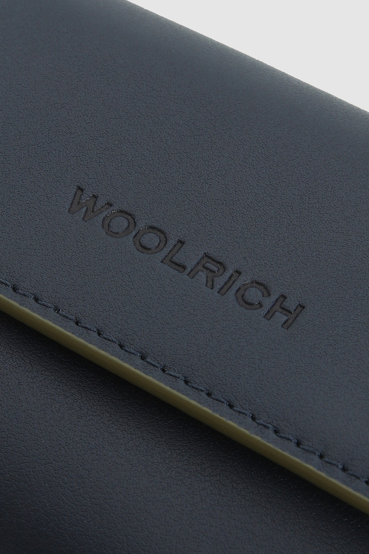 Small Leather Wallet Blue photo 4 | Woolrich