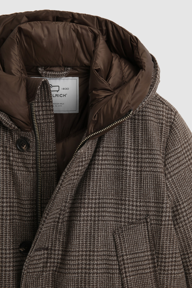 Luxury Arctic Parka in italian eco-wool crafted with a Loro Piana fabric