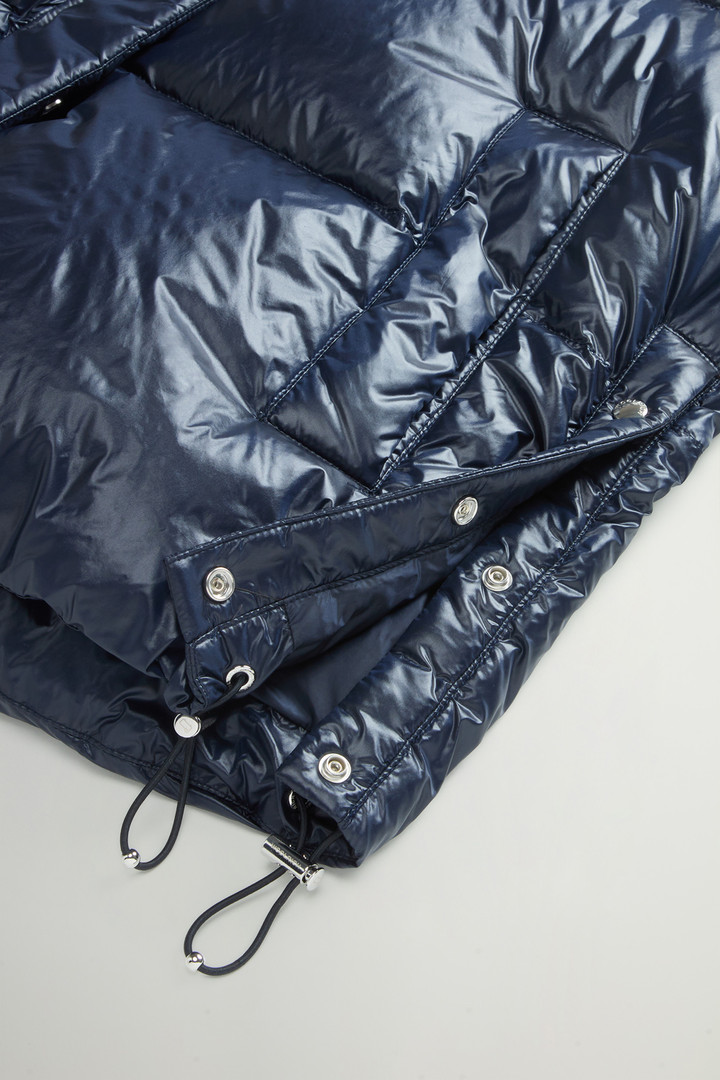 Aliquippa Down Jacket in Glossy Nylon Blue photo 9 | Woolrich