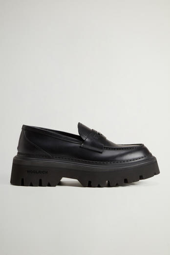 Leather Loafers Black | Woolrich