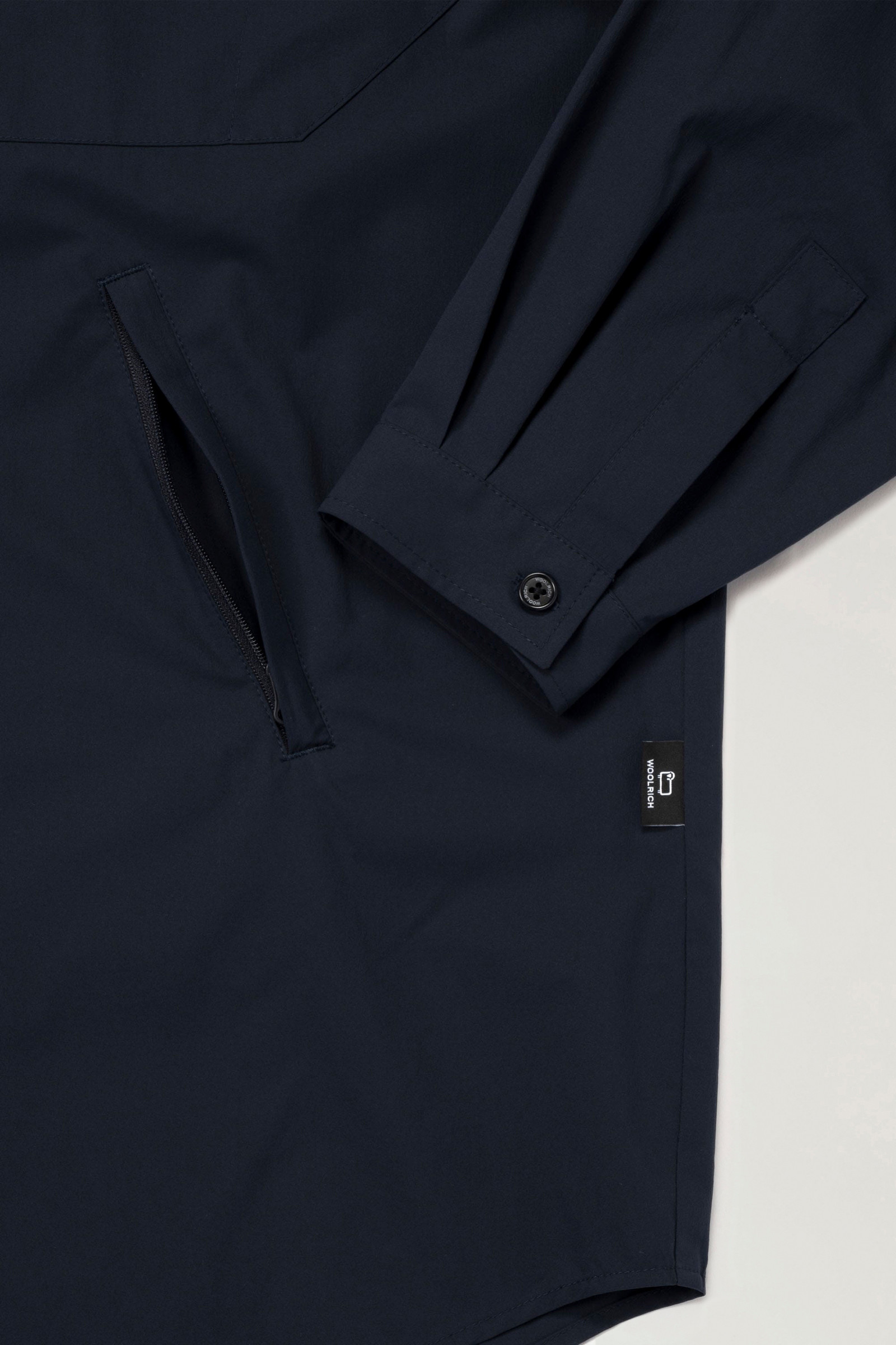 Anytime Shirt in Recycled Stretch Polyester Blue photo 8 | Woolrich