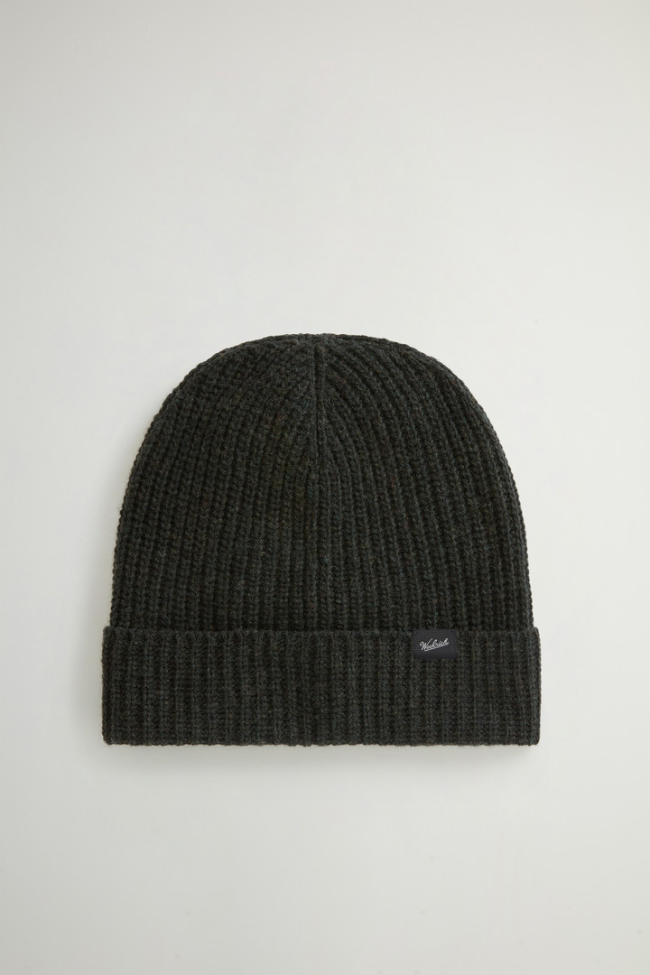 Merino Virgin Wool-Blend Beanie Green photo 1 | Woolrich