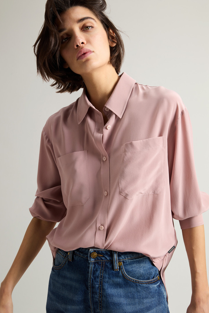 Camicia in pura seta Rosa photo 4 | Woolrich