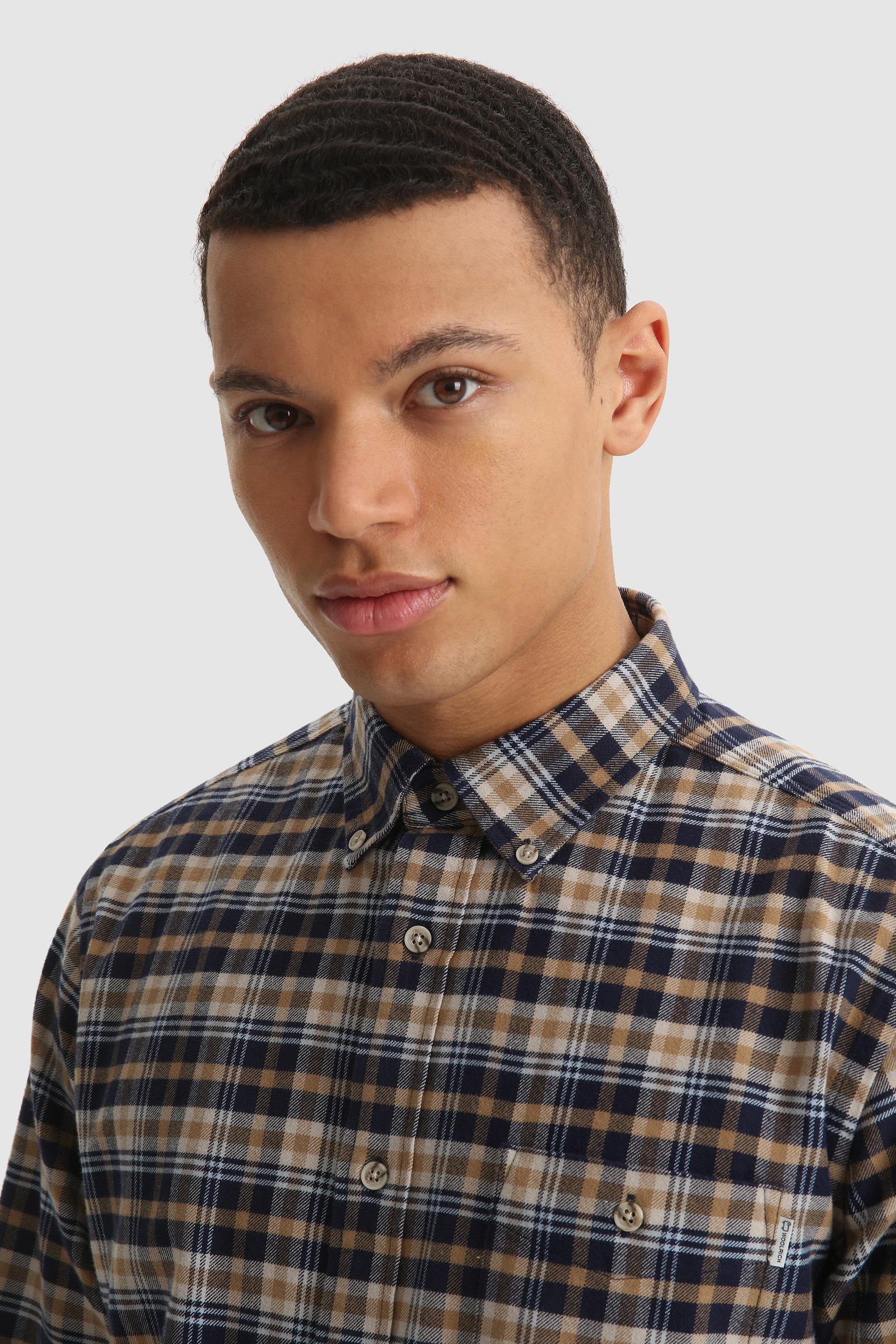 Traditional Cotton Flannel Shirt Brown photo 5 | Woolrich