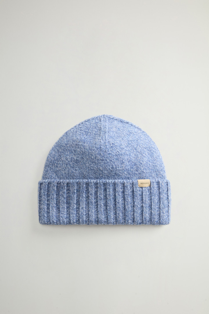 Berretto in pura lana mouliné Blu photo 1 | Woolrich