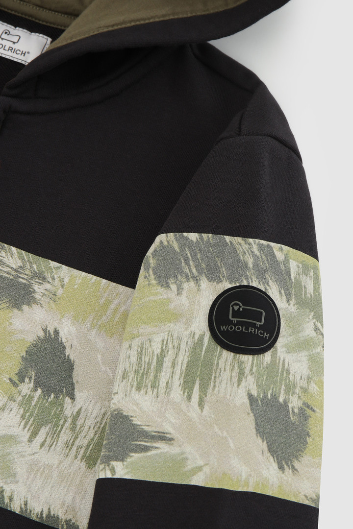 Boy's Hoodie with Camouflage Print Black photo 4 | Woolrich