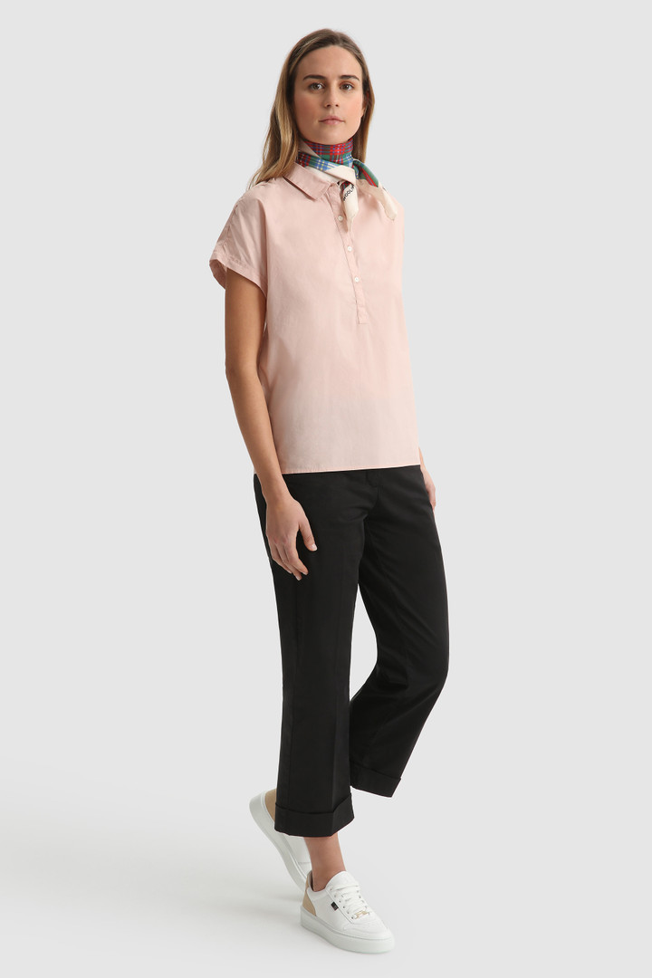 Blouse en popeline Henley
