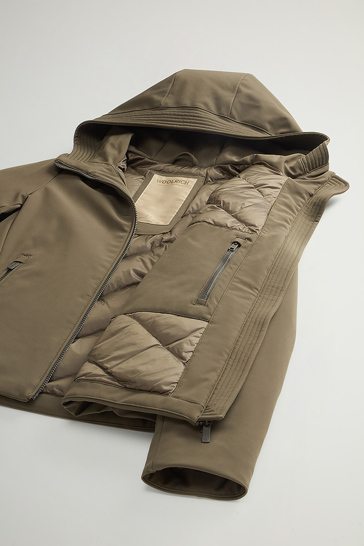 Short Firth Parka in Tech Softshell Green photo 8 | Woolrich