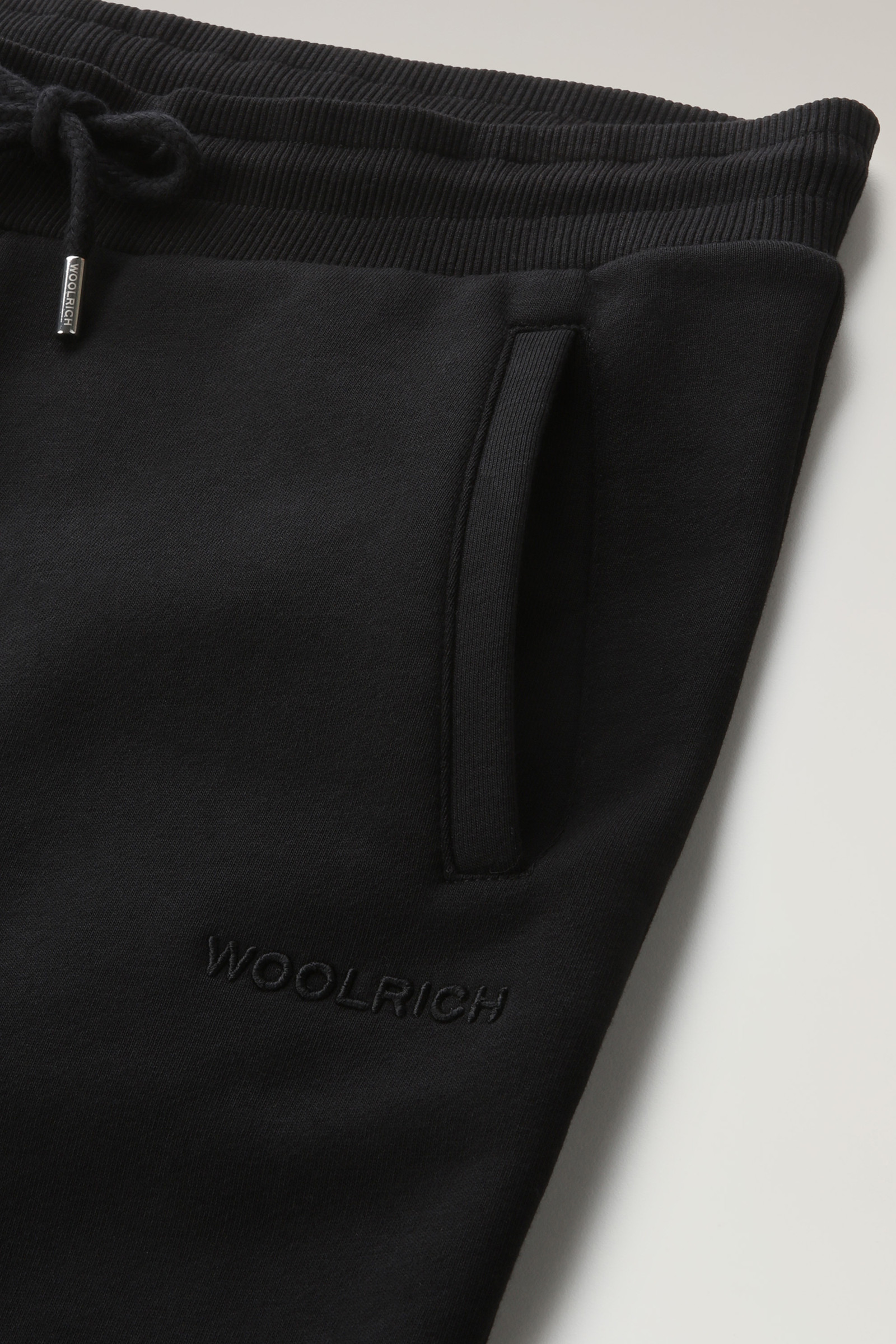 Fleece-Jogginghose mit Logo Schwarz photo 6 | Woolrich