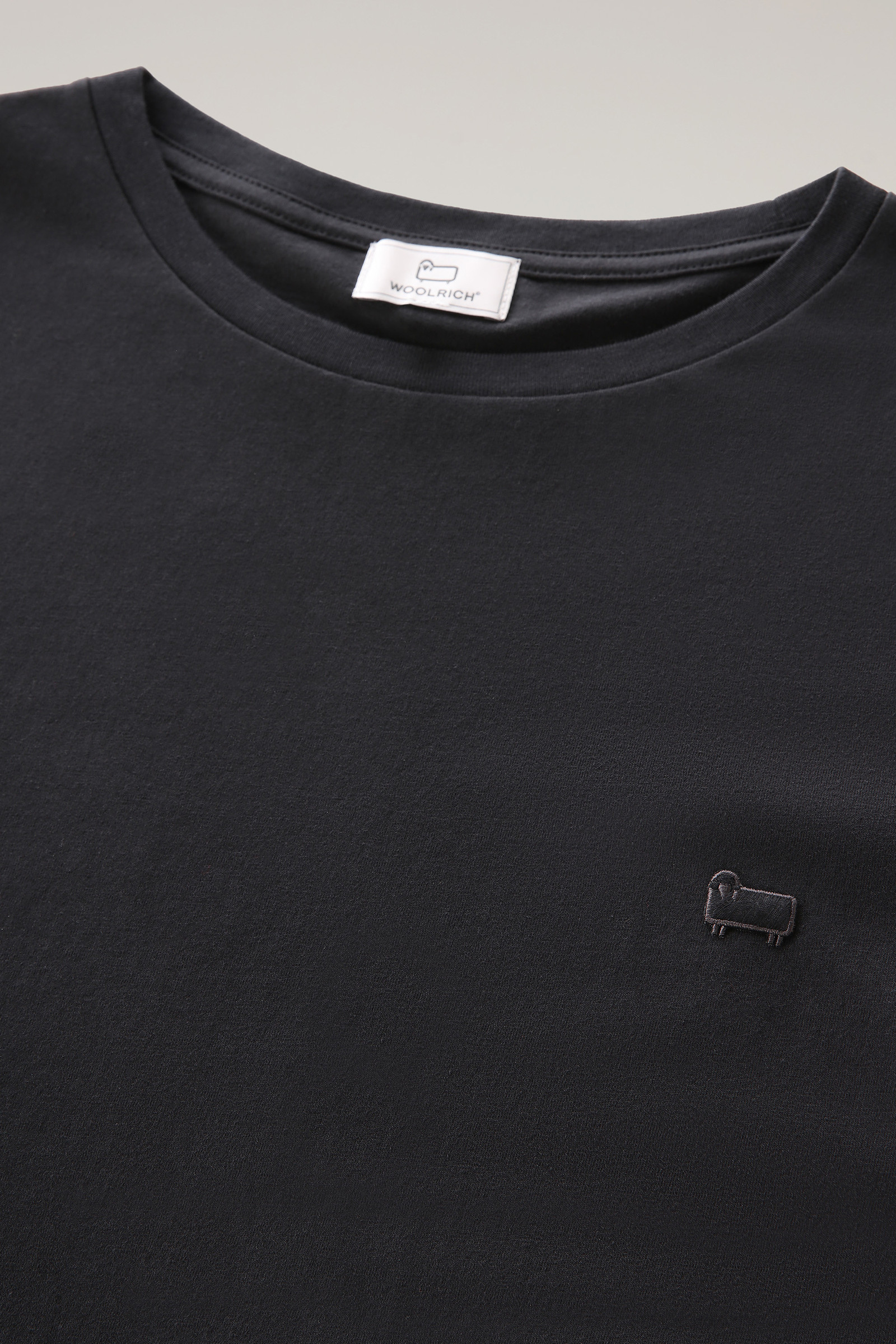 Cotton Logo T-shirt Black | Woolrich USA