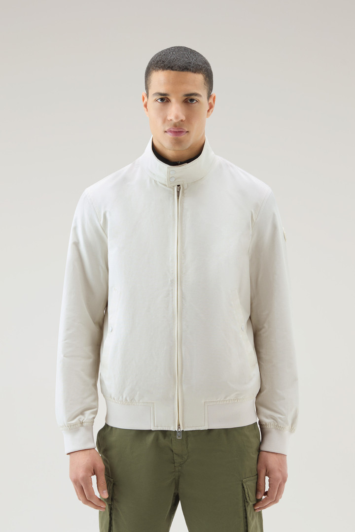 Cruiser Bomber Jacket in Ramar Cloth with Turtleneck White photo 1 | Woolrich
