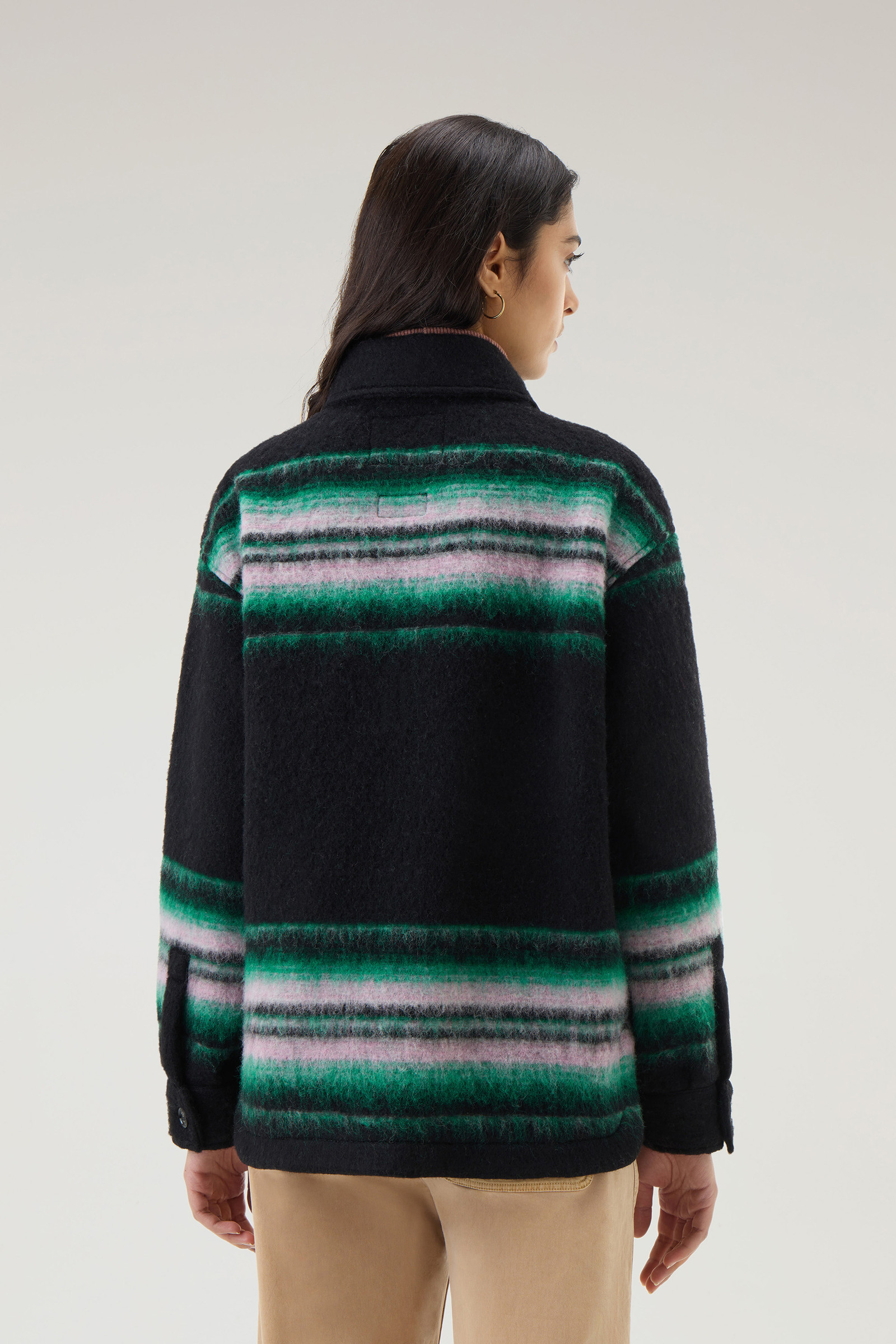 Wool Woolrich Women\'s Overshirt in USA Gentry | Blend Black