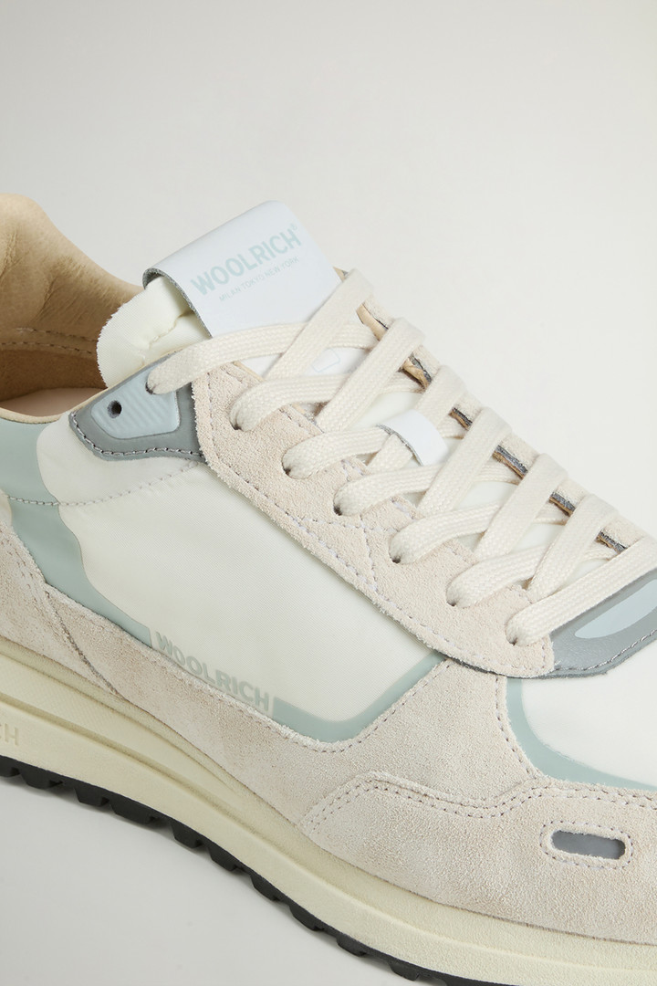 Retro Sneakers in Nylon with Leather and Suede Details White photo 5 | Woolrich