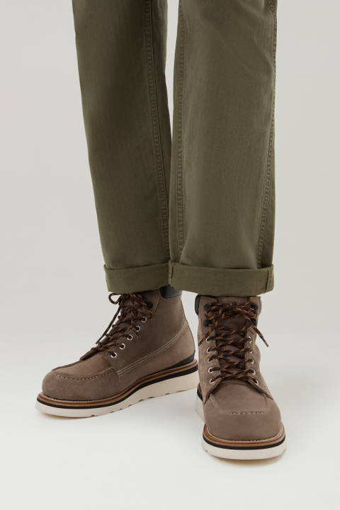 Moc Toe Boots in Suede Brown photo 2 | Woolrich