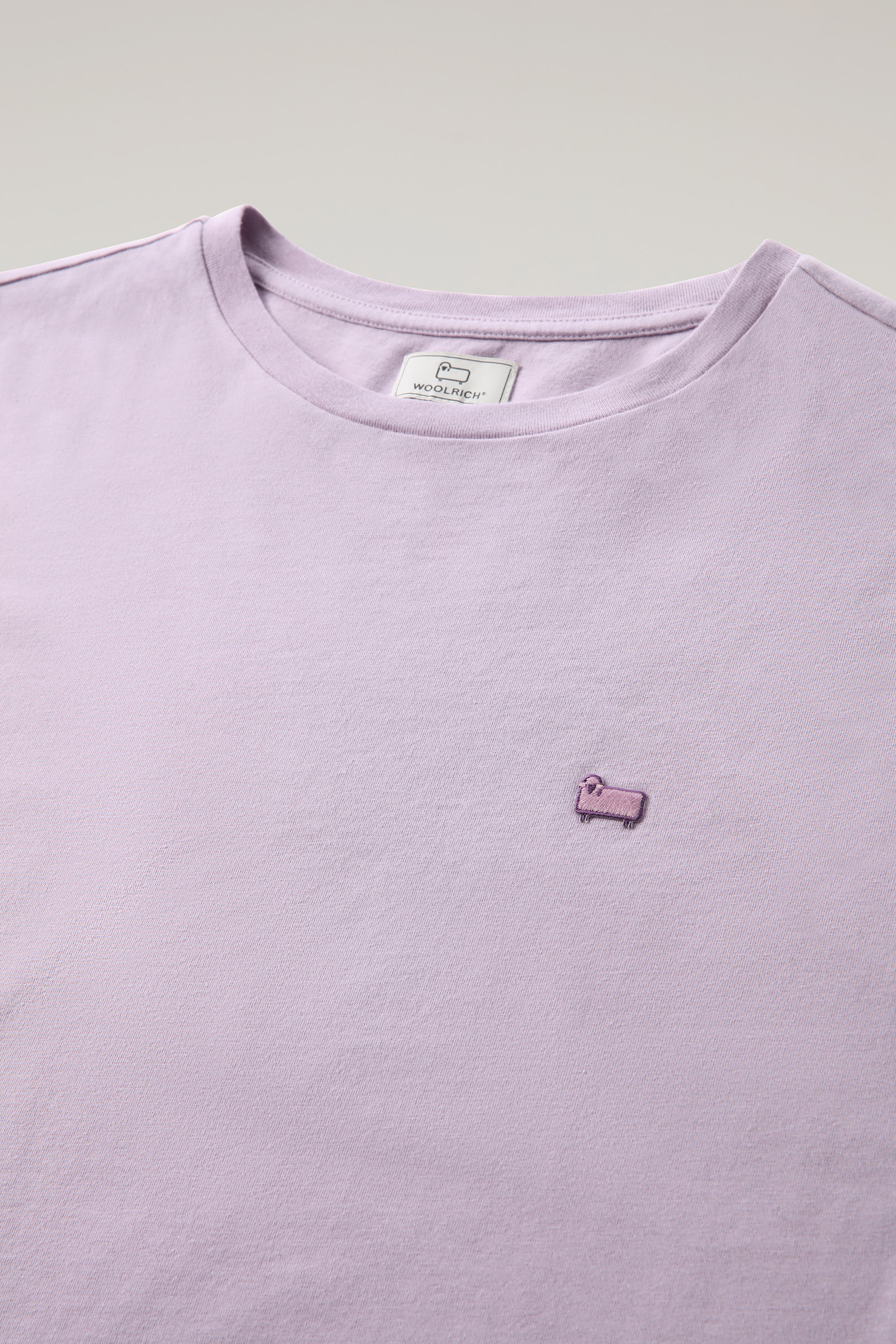 Cotton Logo T-shirt Lilac photo 6 | Woolrich