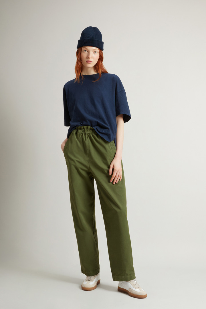 Garment-Dyed Pure Cotton Pants Green photo 1 | Woolrich