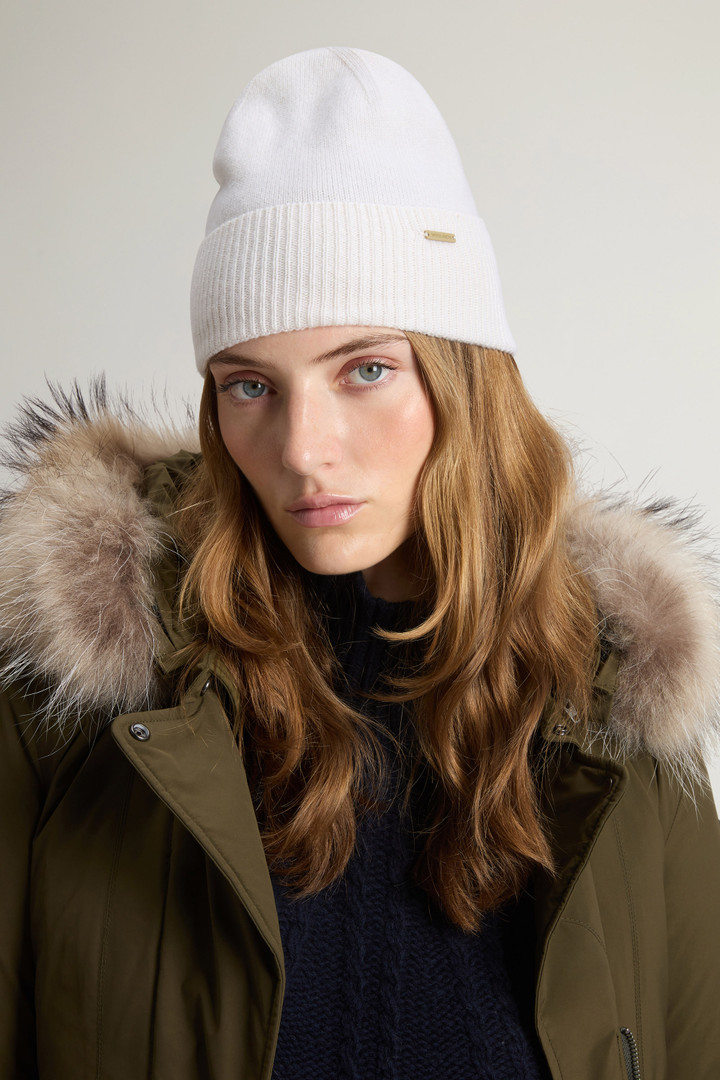 Beanie aus reinem Kaschmir Weiß photo 4 | Woolrich