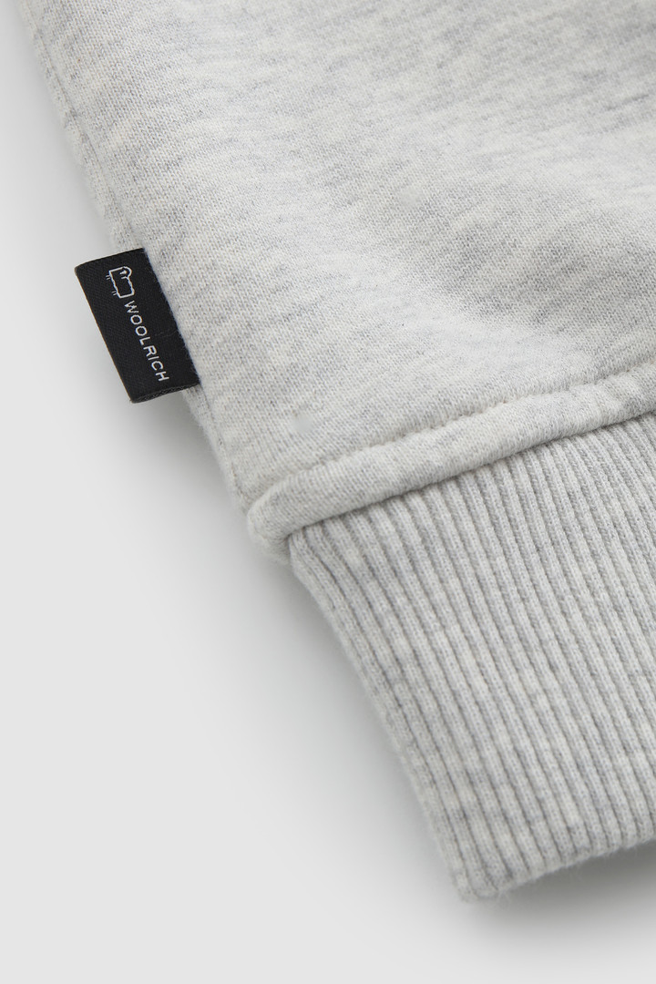 Boy's Crewneck Sweatshirt in Organic Cotton Grey photo 4 | Woolrich