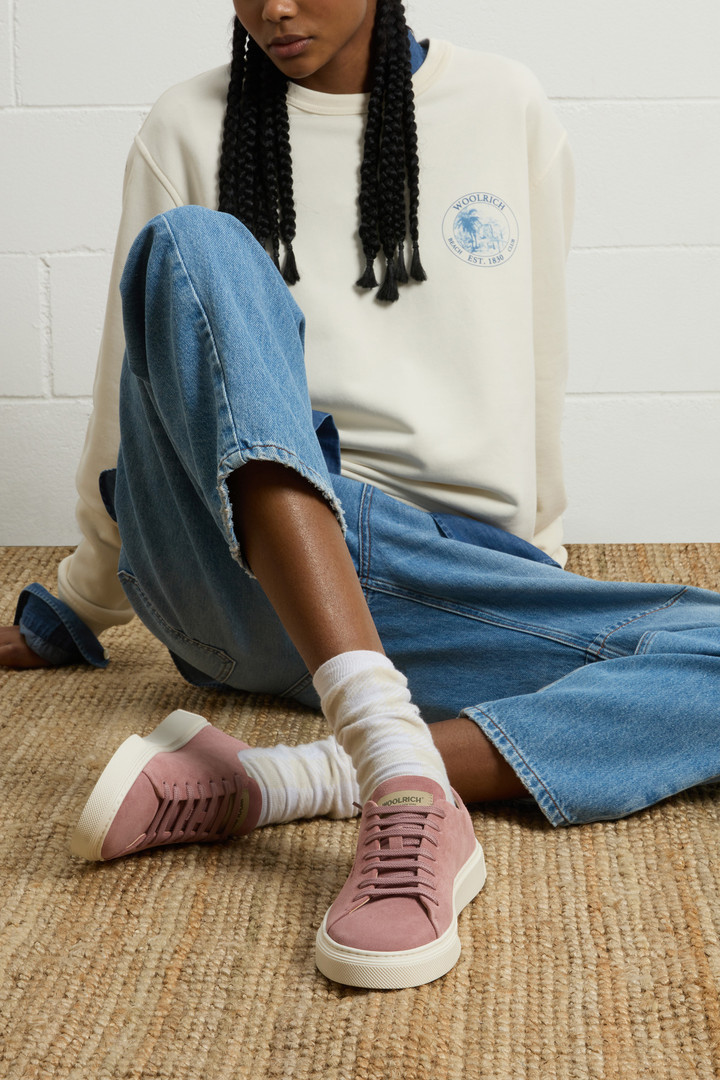 Cloud Court Suede Sneakers Pink photo 7 | Woolrich