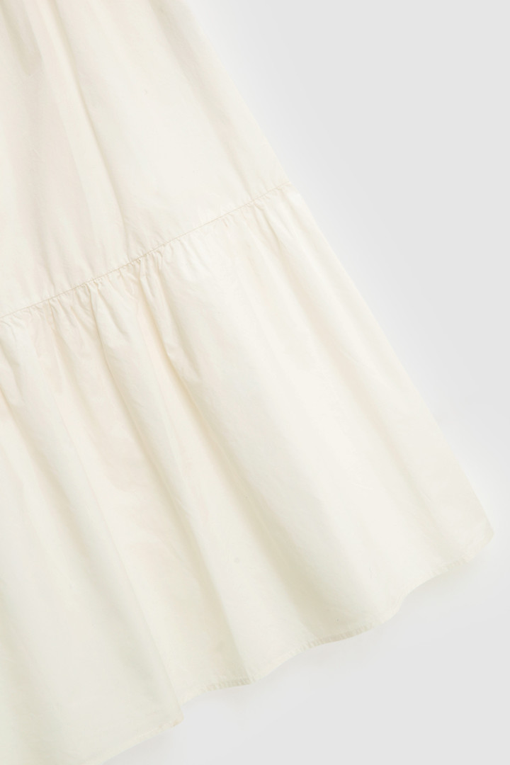 Poplin sleeveless long dress
