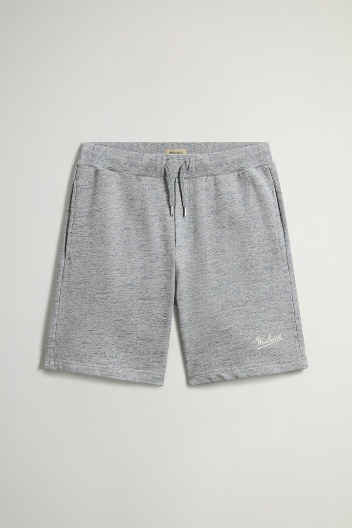 Shorts in Pure Cotton Mouliné Fleece Gray photo 1 | Woolrich