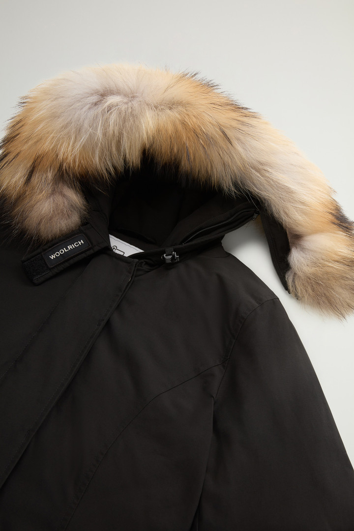 Arctic Parka in Ramar Cloth with Detachable Fur Trim Black photo 7 | Woolrich