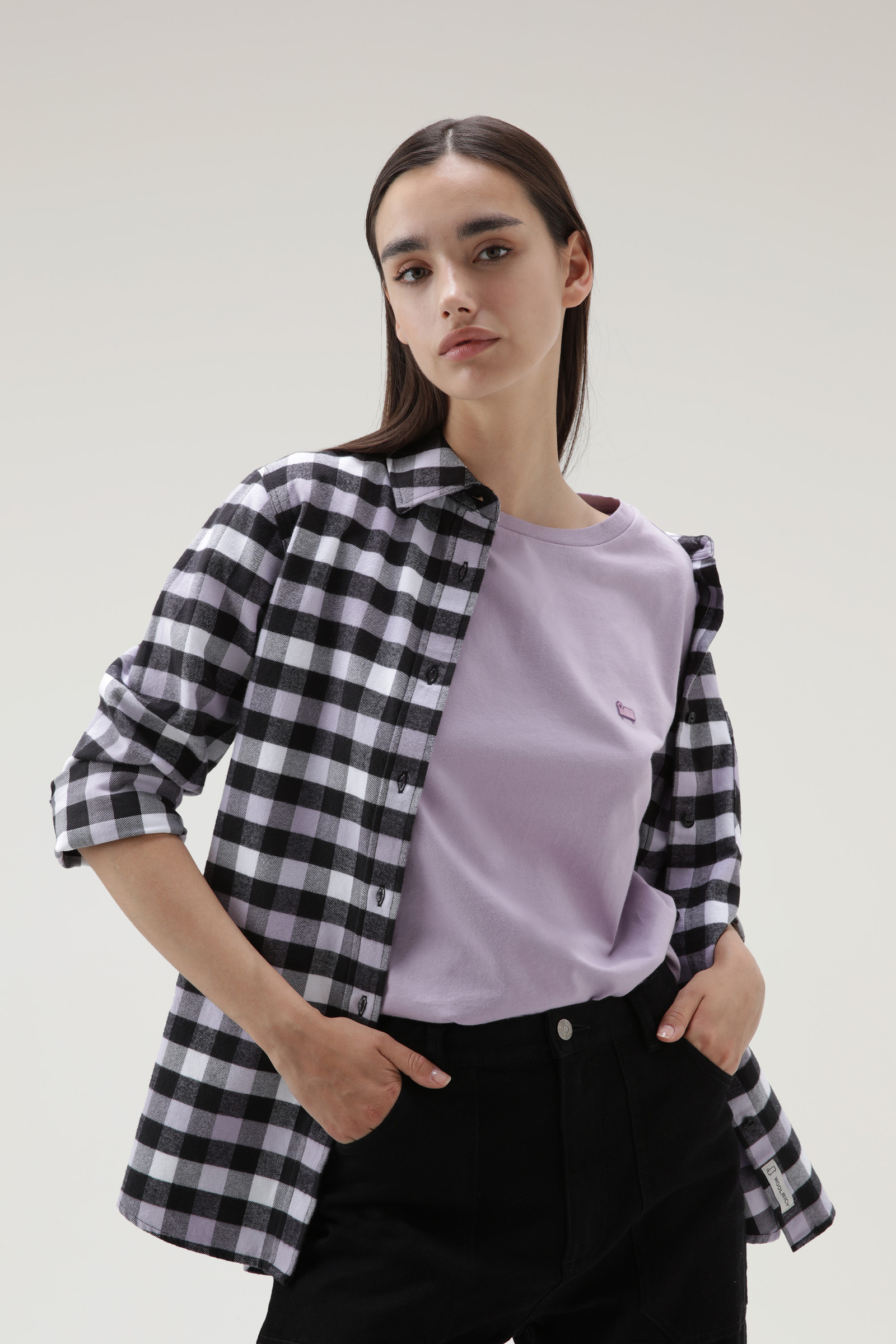 Cotton Logo T-shirt Lilac photo 4 | Woolrich