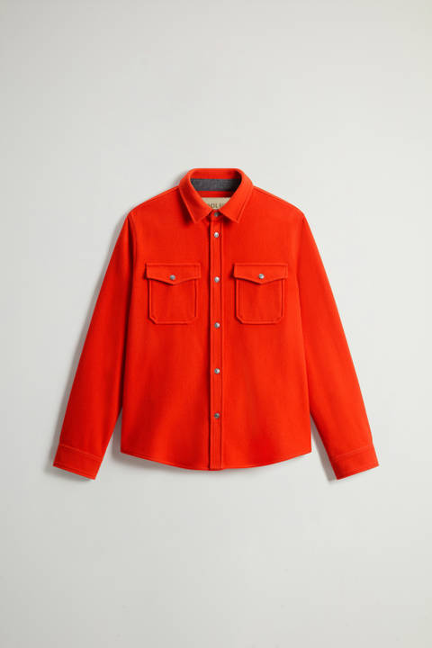 Surchemise Alaskan en laine mélangée Orange photo 2 | Woolrich