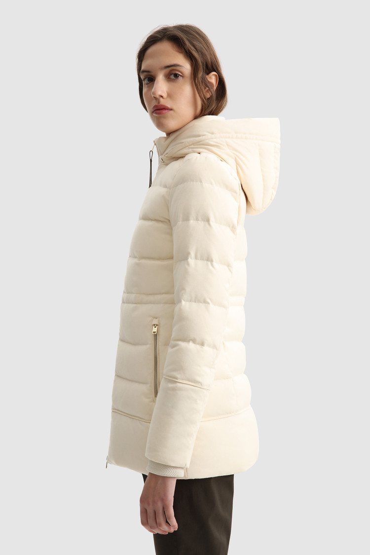 Luxury Parka in Italian virgin wool and silk