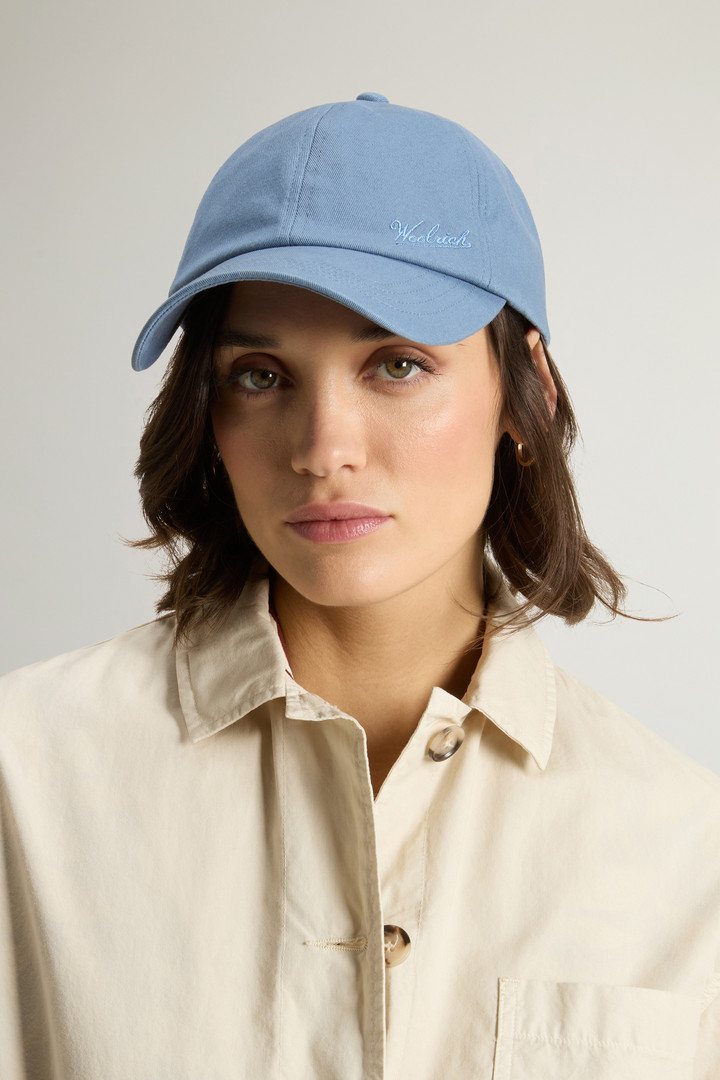 Cotton Twill Cap with Embroidered Logo Blue photo 5 | Woolrich