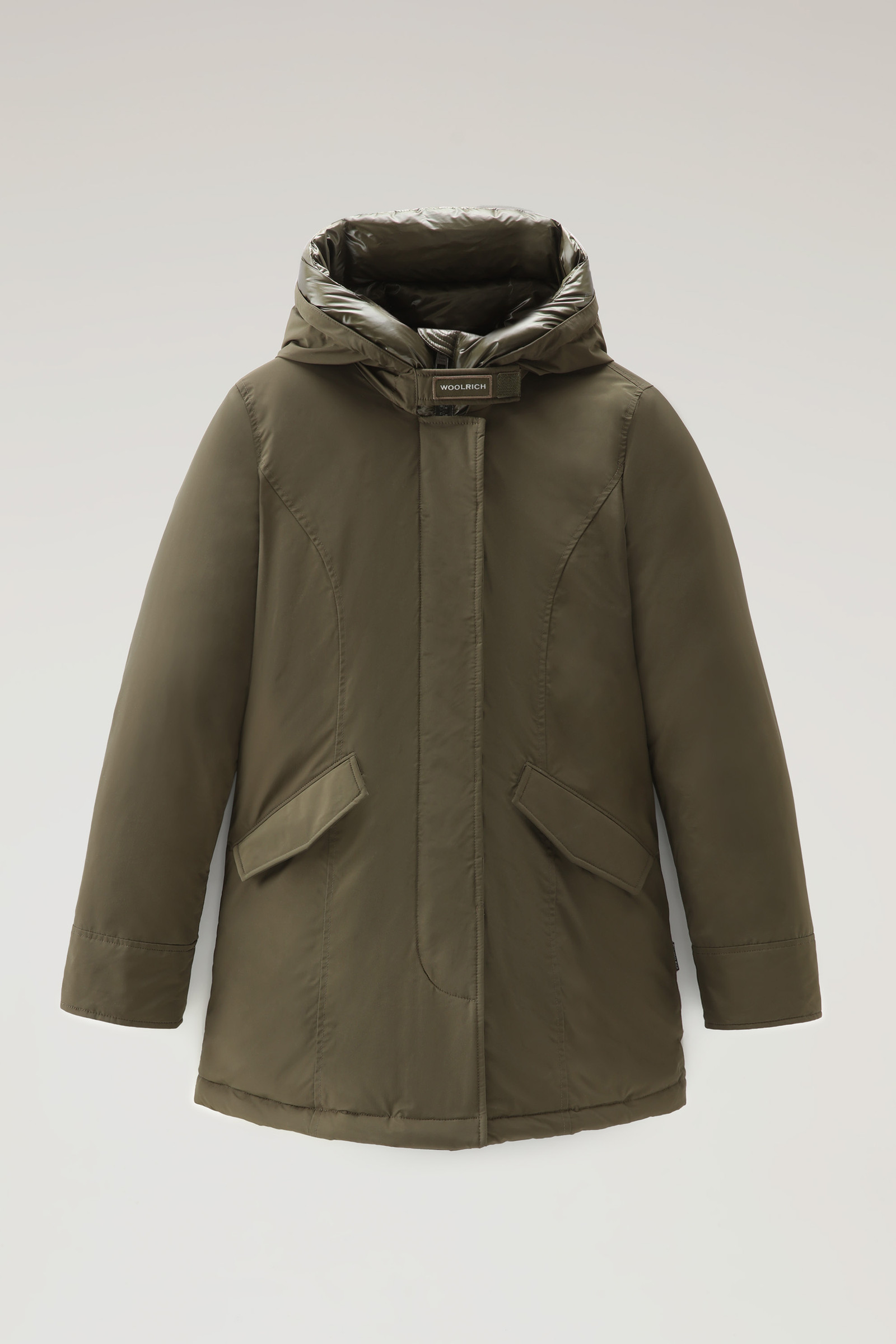 Arctic Parka Luxury con capucha y detalles brillantes Verde photo 5 | Woolrich