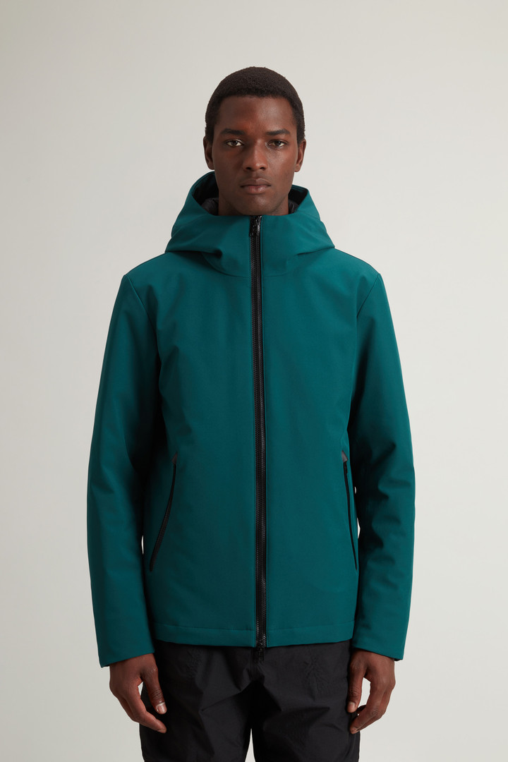 Pacific Jacket in Tech Softshell Green photo 1 | Woolrich