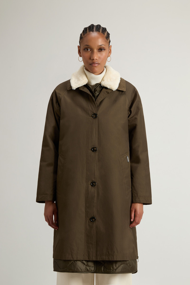 Manteau 3-en-1 en Ramar Cloth Vert photo 1 | Woolrich