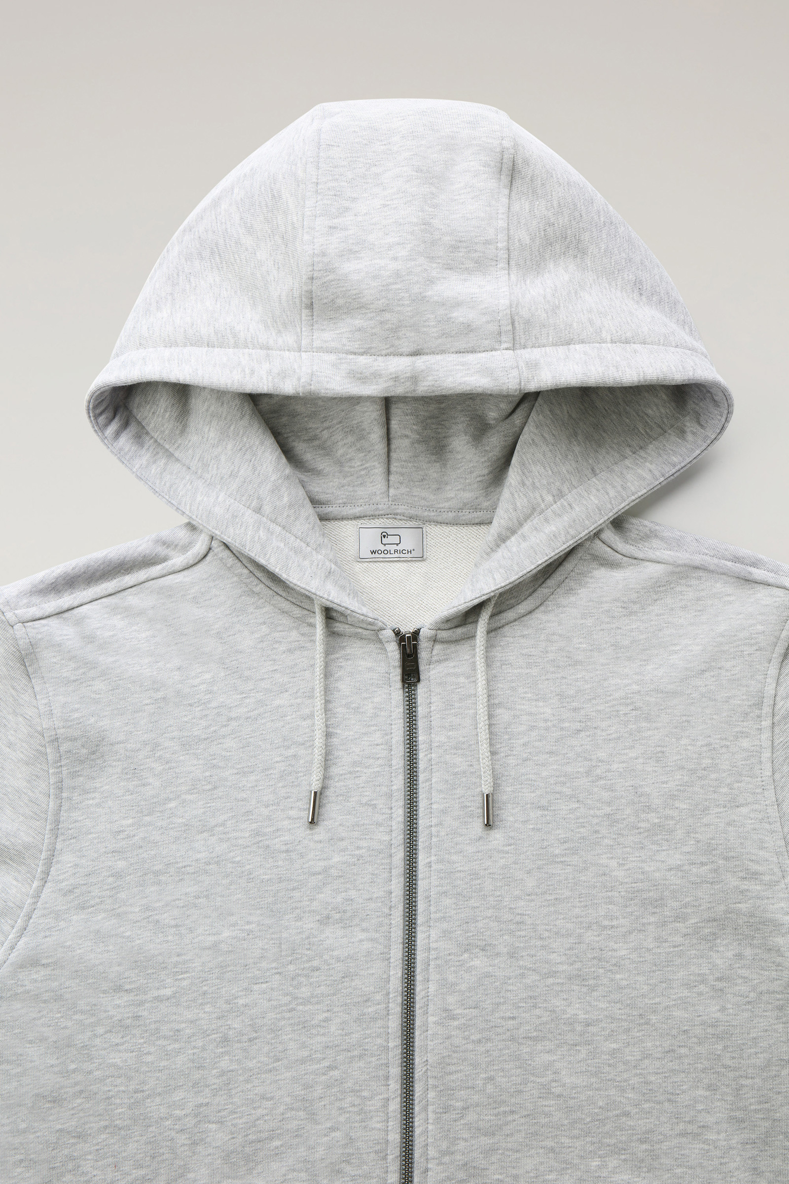 Light Classic Full-Zip Hoodie Grey photo 7 | Woolrich