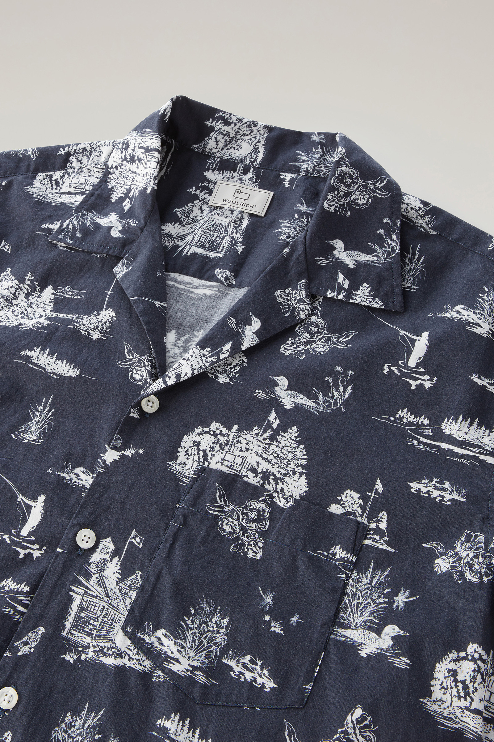 Kurzärmeliges Zavikon Shirt blau photo 6 | Woolrich