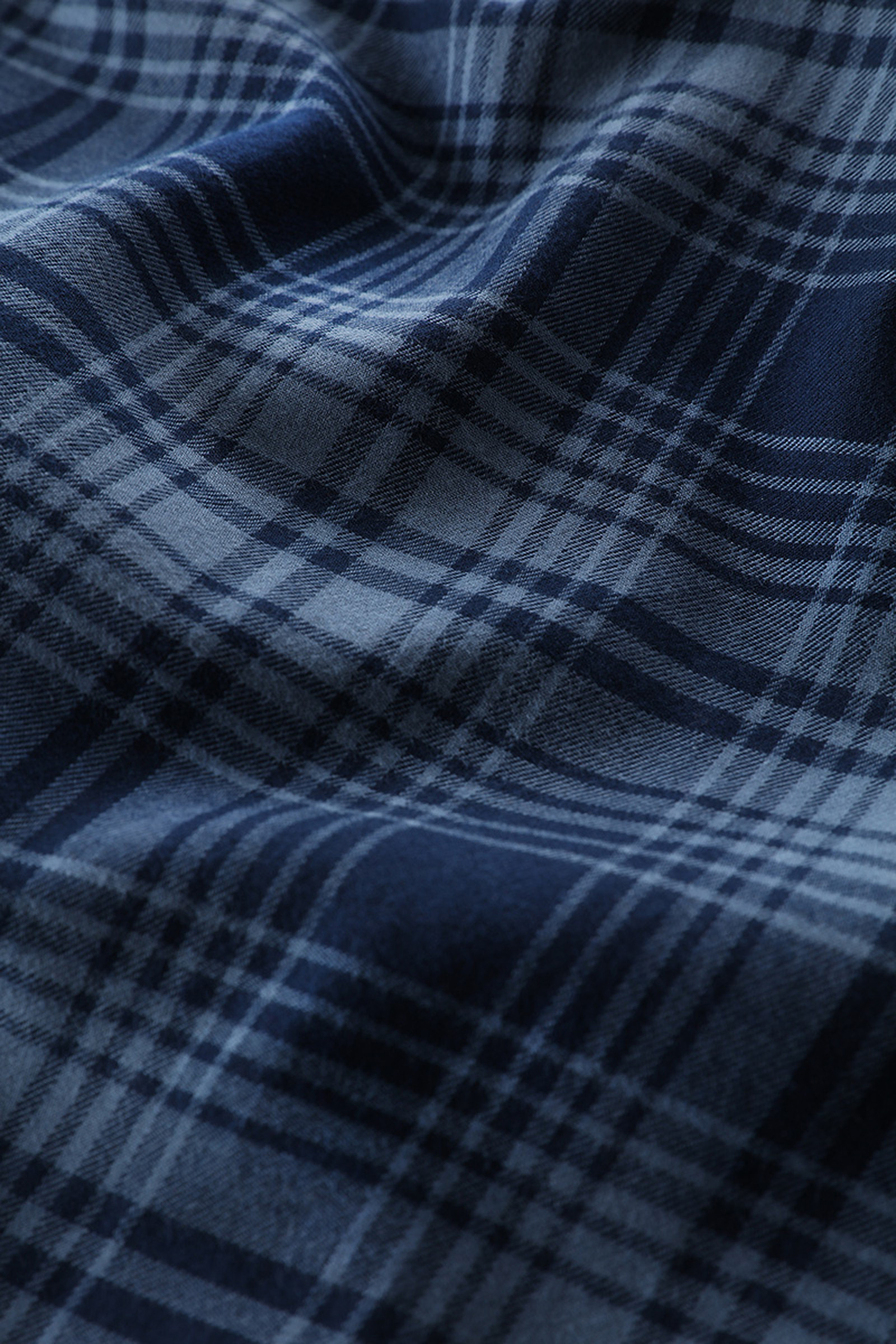 Madras Leichtes Flanell-Karohemd blau photo 10 | Woolrich