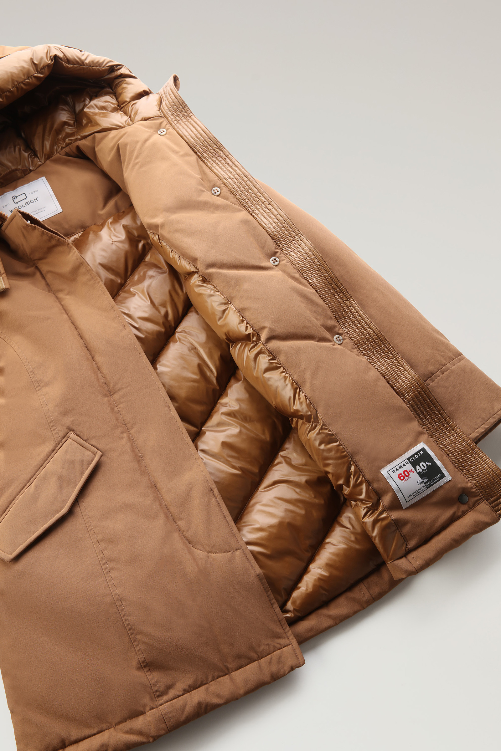 Arctische parka in Ramar-stof Bruin photo 9 | Woolrich