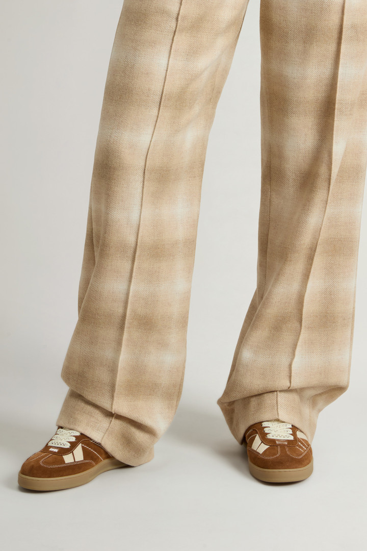 Doubleu Tennis Sneakers in Suede with Shearling Lining Beige photo 6 | Woolrich