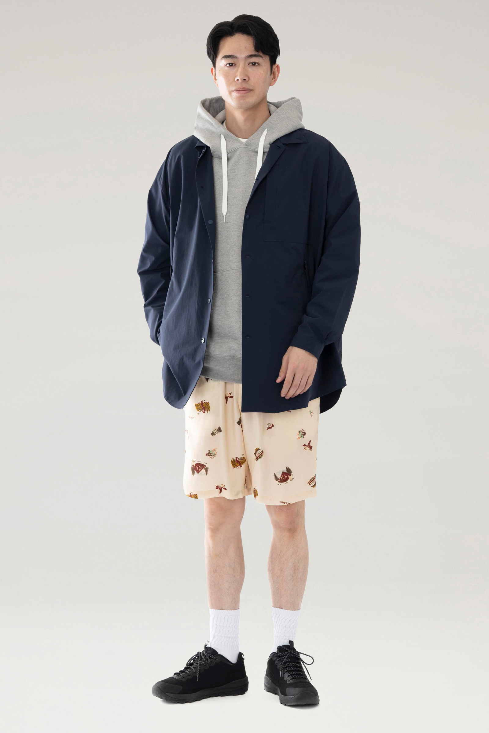 Anytime Shirt in Recycled Stretch Polyester Blue | Woolrich