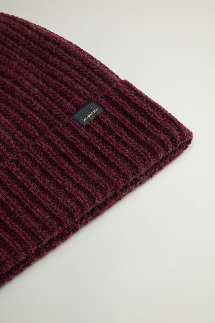 Beanie aus Merino-Schurwollmischung Violett photo 3 | Woolrich