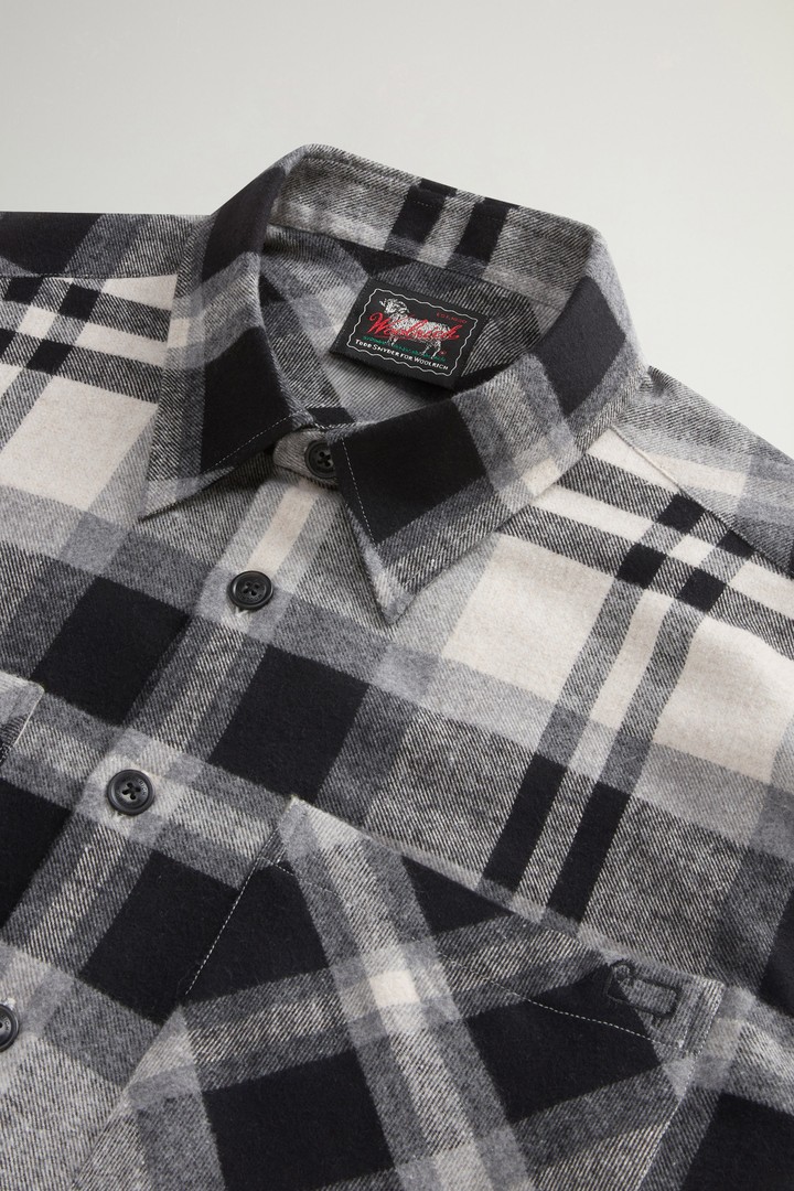 Checked Shirt in Cotton-Blend Flannel by Todd Snyder Multicolor photo 9 | Woolrich