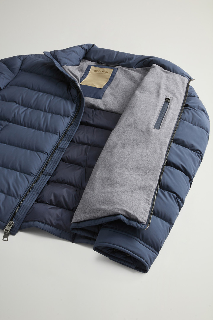 Lightweight Down Jacket in Microfiber Blue photo 9 | Woolrich