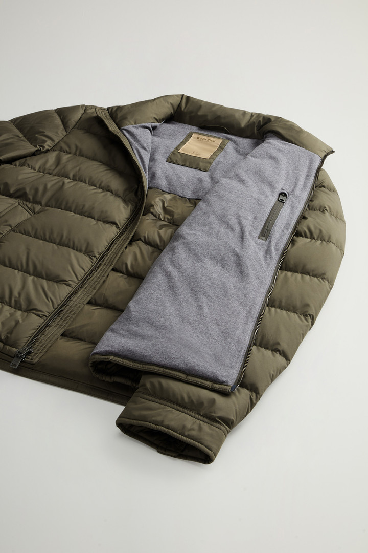 Lightweight Down Jacket in Microfiber Green photo 9 | Woolrich