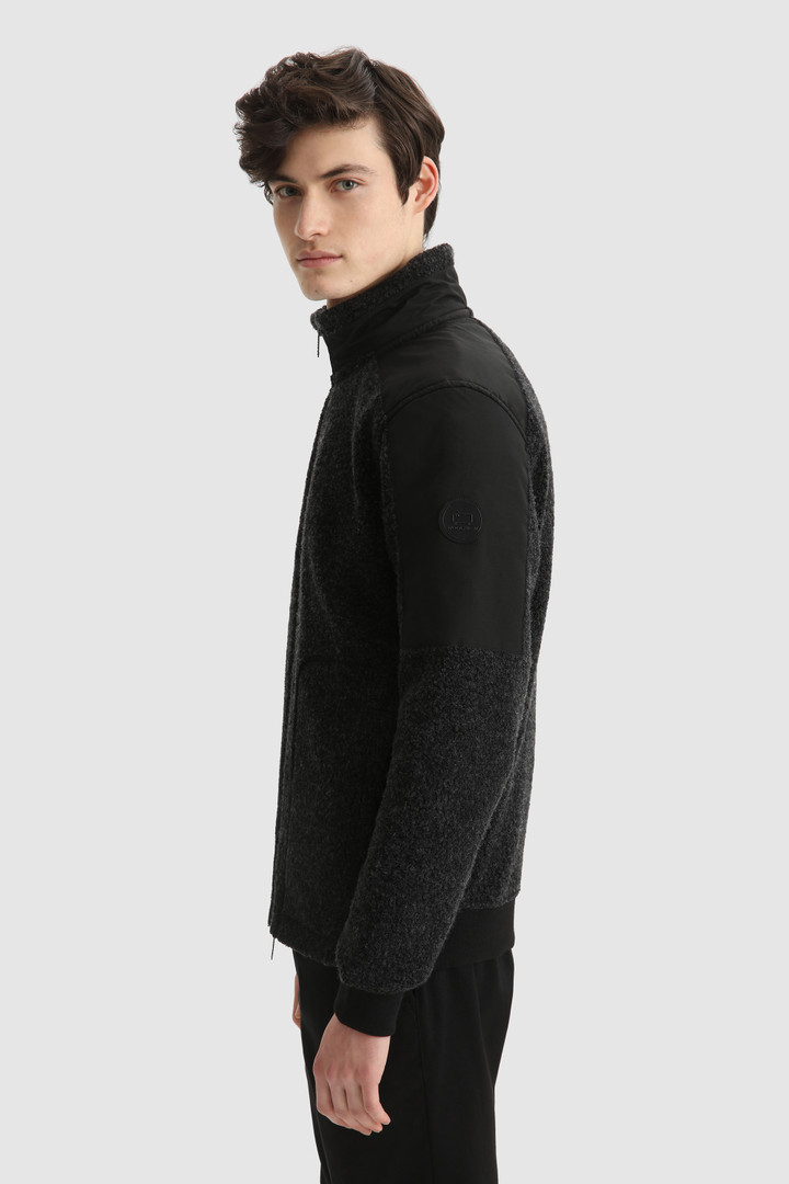 Sherpa full-zip Track Jacket with nylon inserts