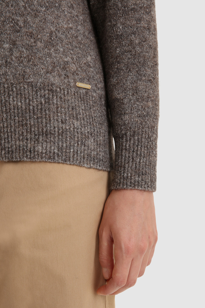 Stretch Turtleneck Sweater in wool blend