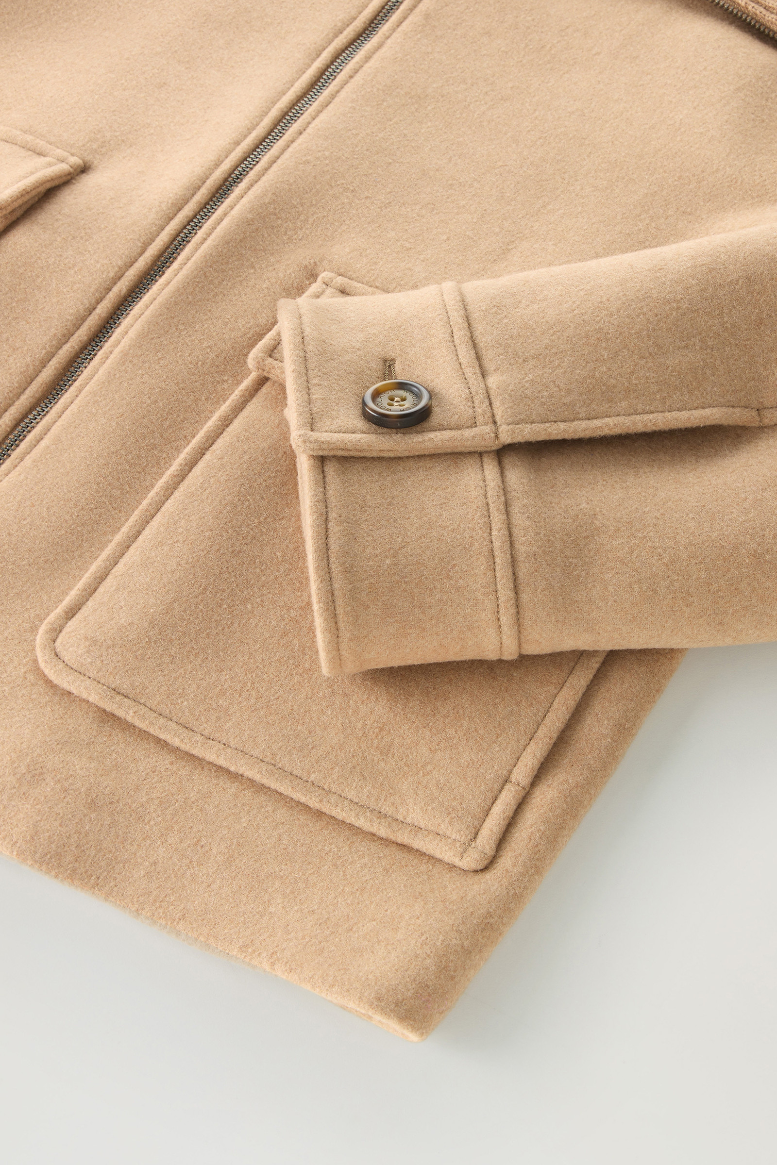 Veste en laine mélangée recyclée Manteco beige photo 8 | Woolrich