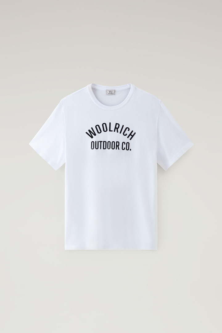 T-shirt van zuiver katoen met tekst Wit photo 5 | Woolrich