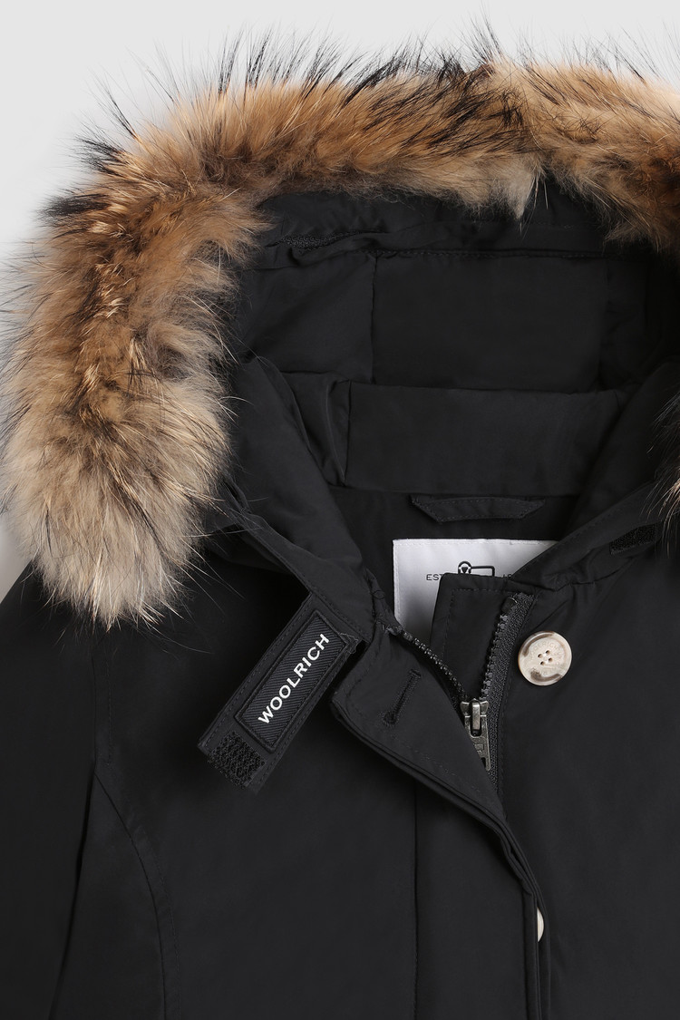 Arctic Parka luxe bambina con pelliccia raccoon removibile