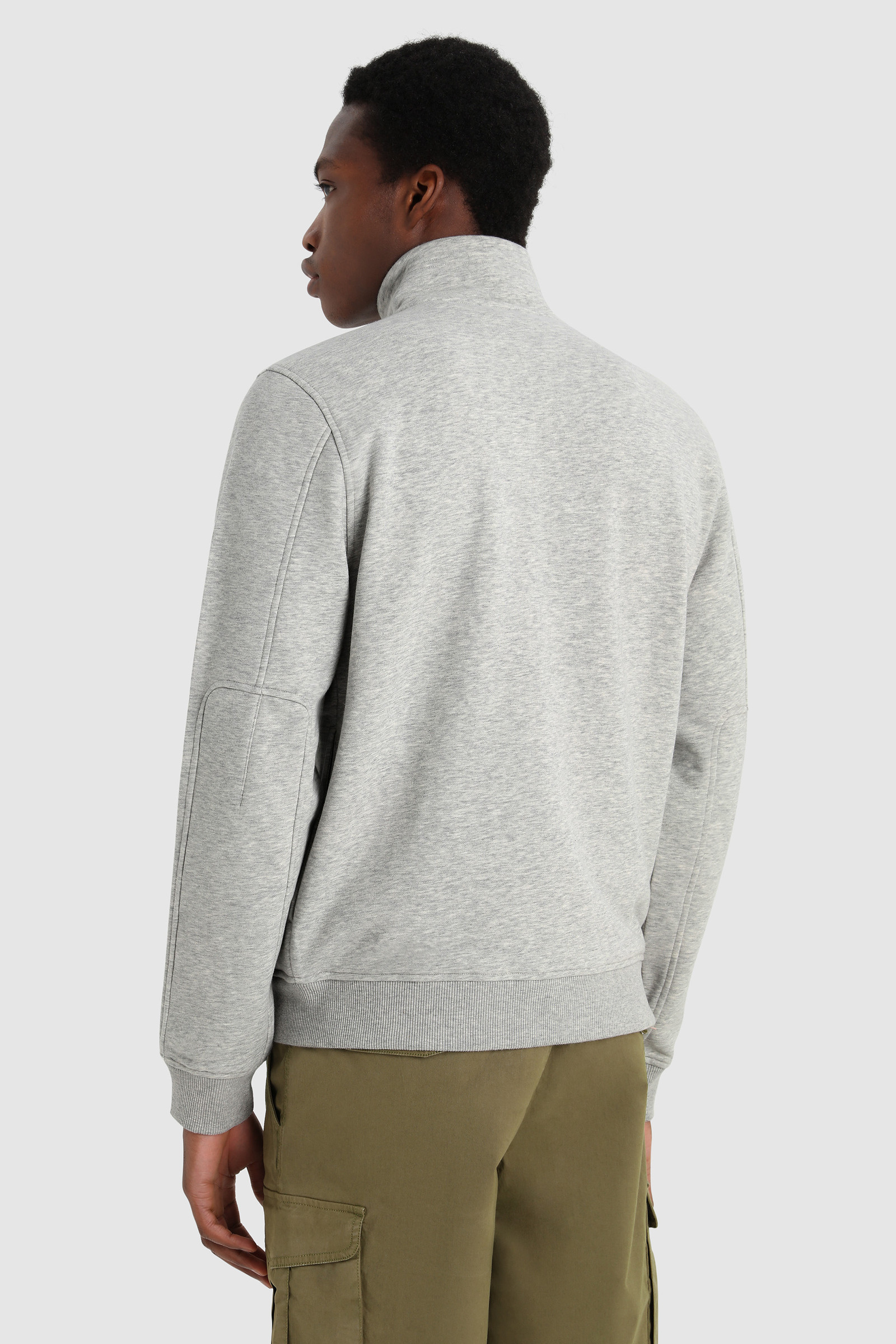 Luxe Track Sweatshirt with Embroidered Vintage Logo Grey photo 3 | Woolrich